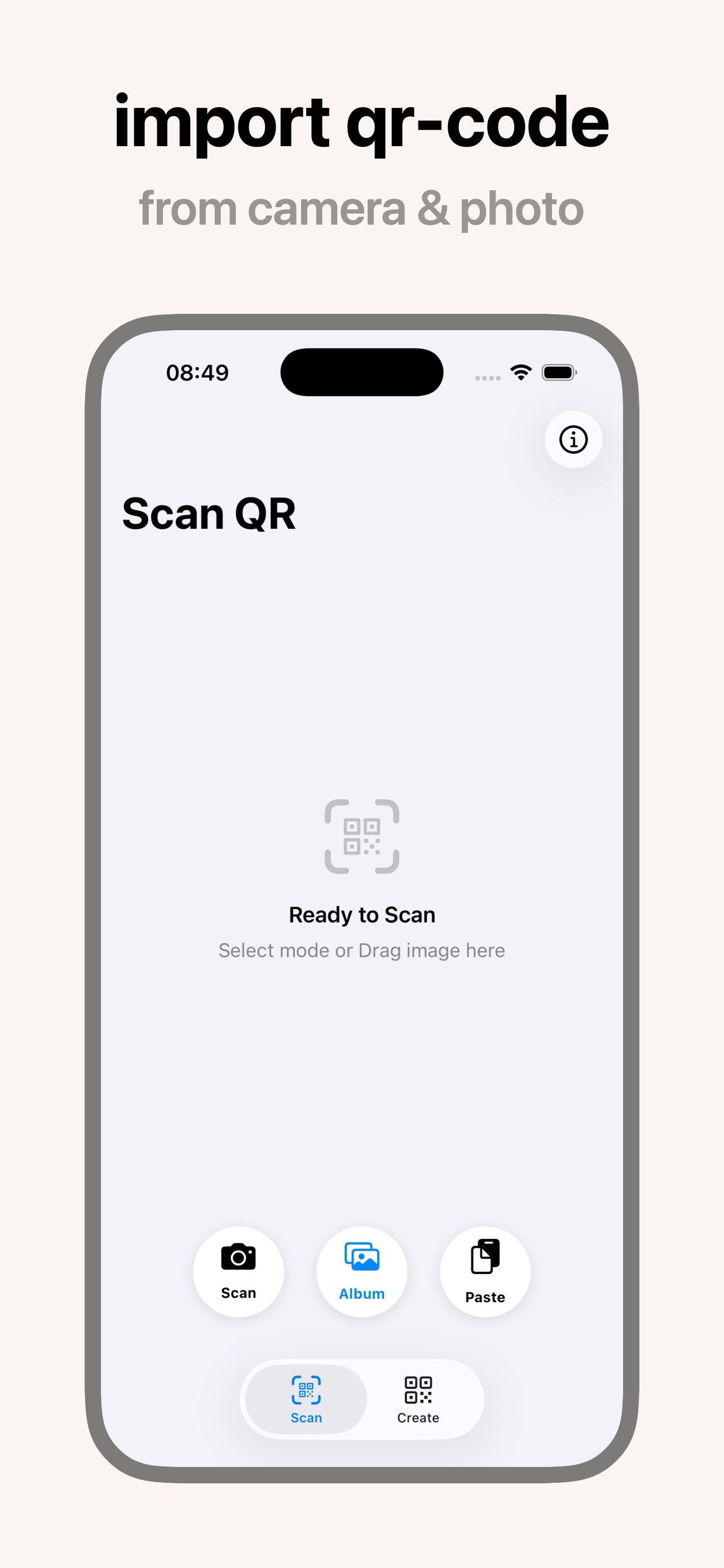 QR Code Scanner Screen 1