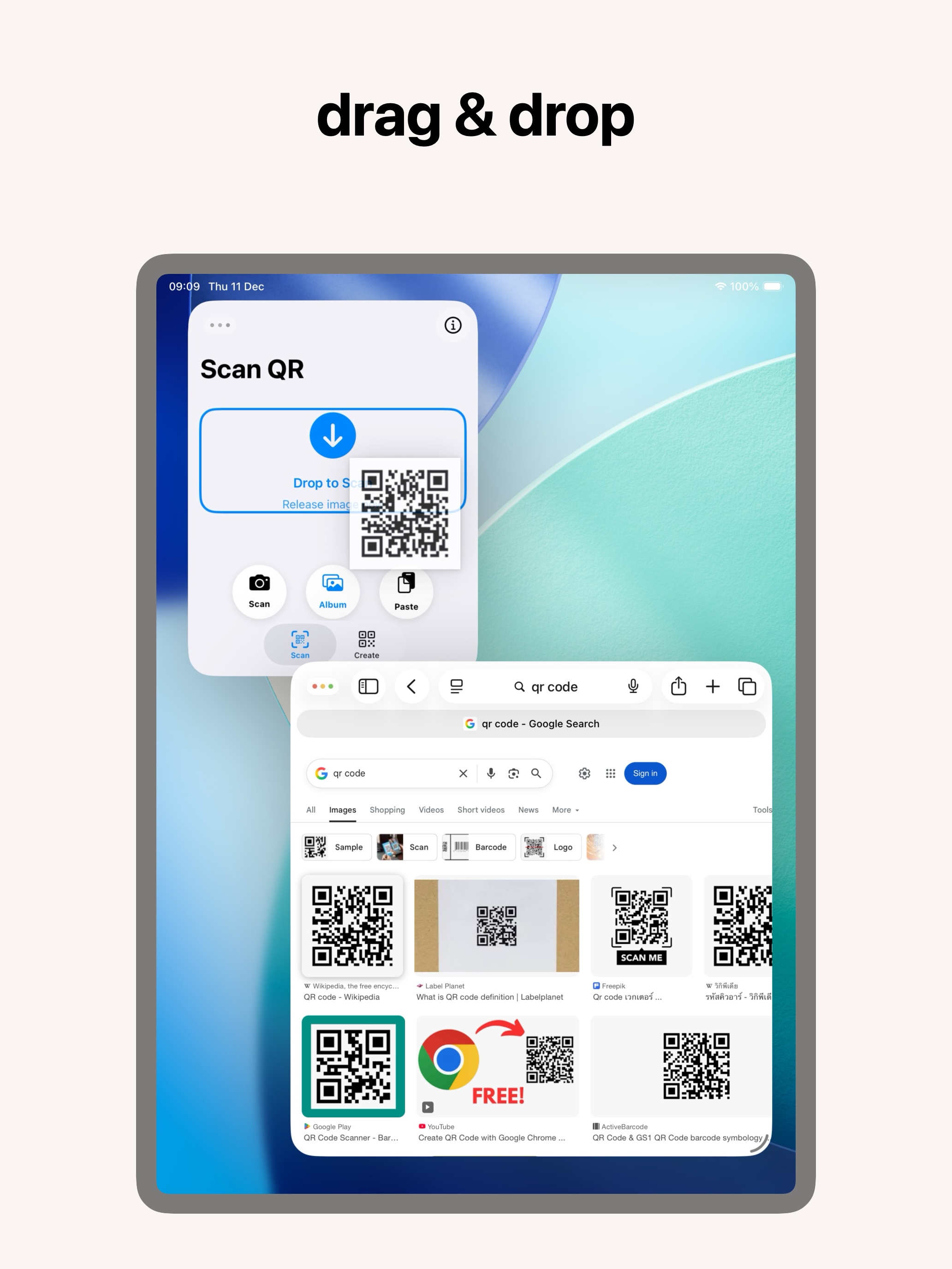 QR Code iPad Screen 2