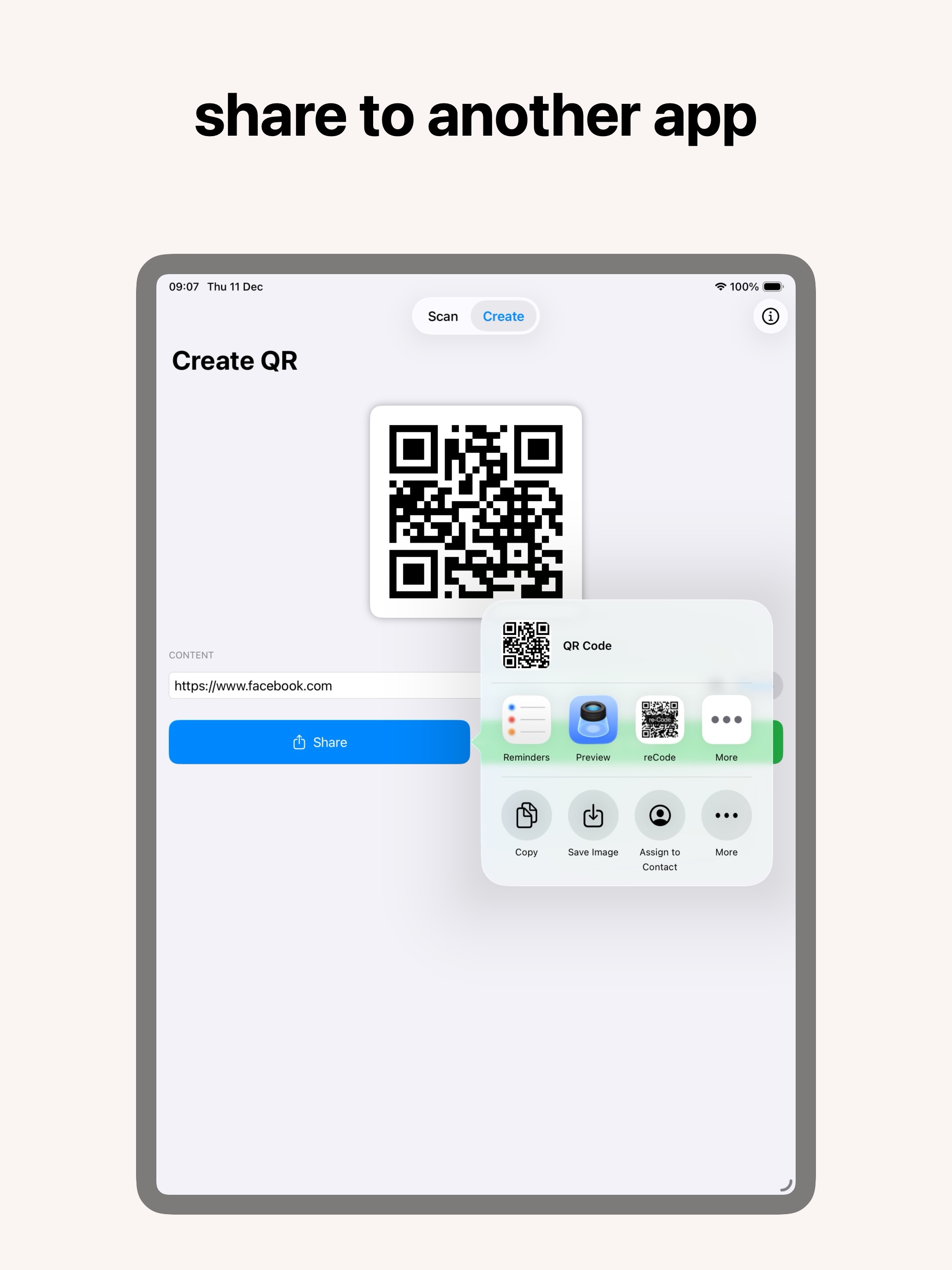 QR Code iPad Screen 6
